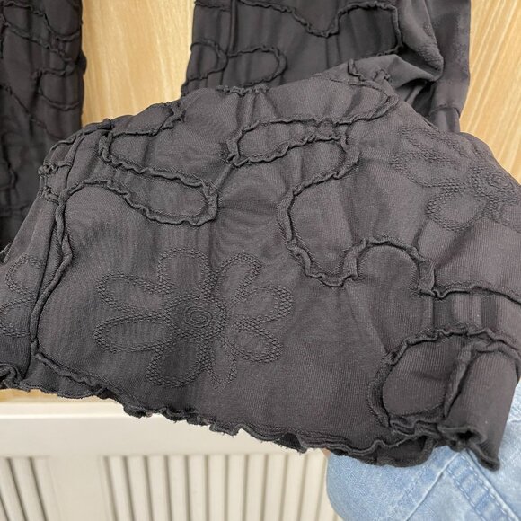 Haystacks Black Textured Pants Size Medium - Picture 3 of 6